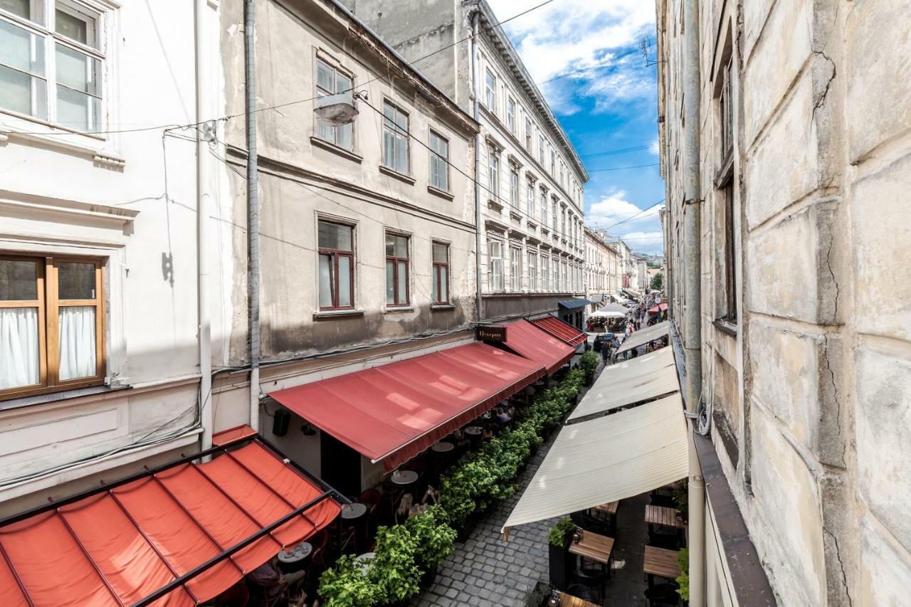 Apartament Tut Staroevreyska With Terrace Lwów Zewnętrze zdjęcie
